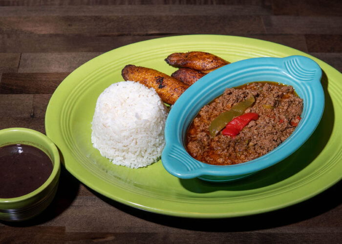 Picadillo with rice